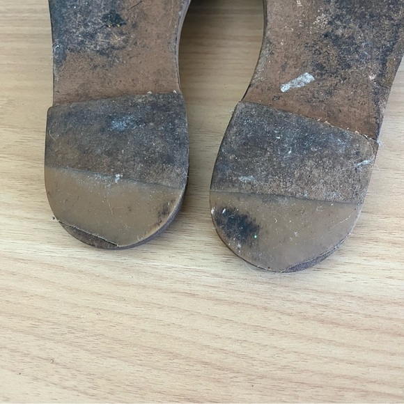 MIU MIU sz 36 6 Black Leather Flat Slides Sandals Metal Stud Detail WELL… - Picture 11 of 12